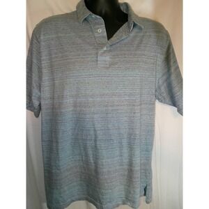 F/X Fusion Activewear Polo Shirt Heathered Pullover‎ Lightweight  Size L